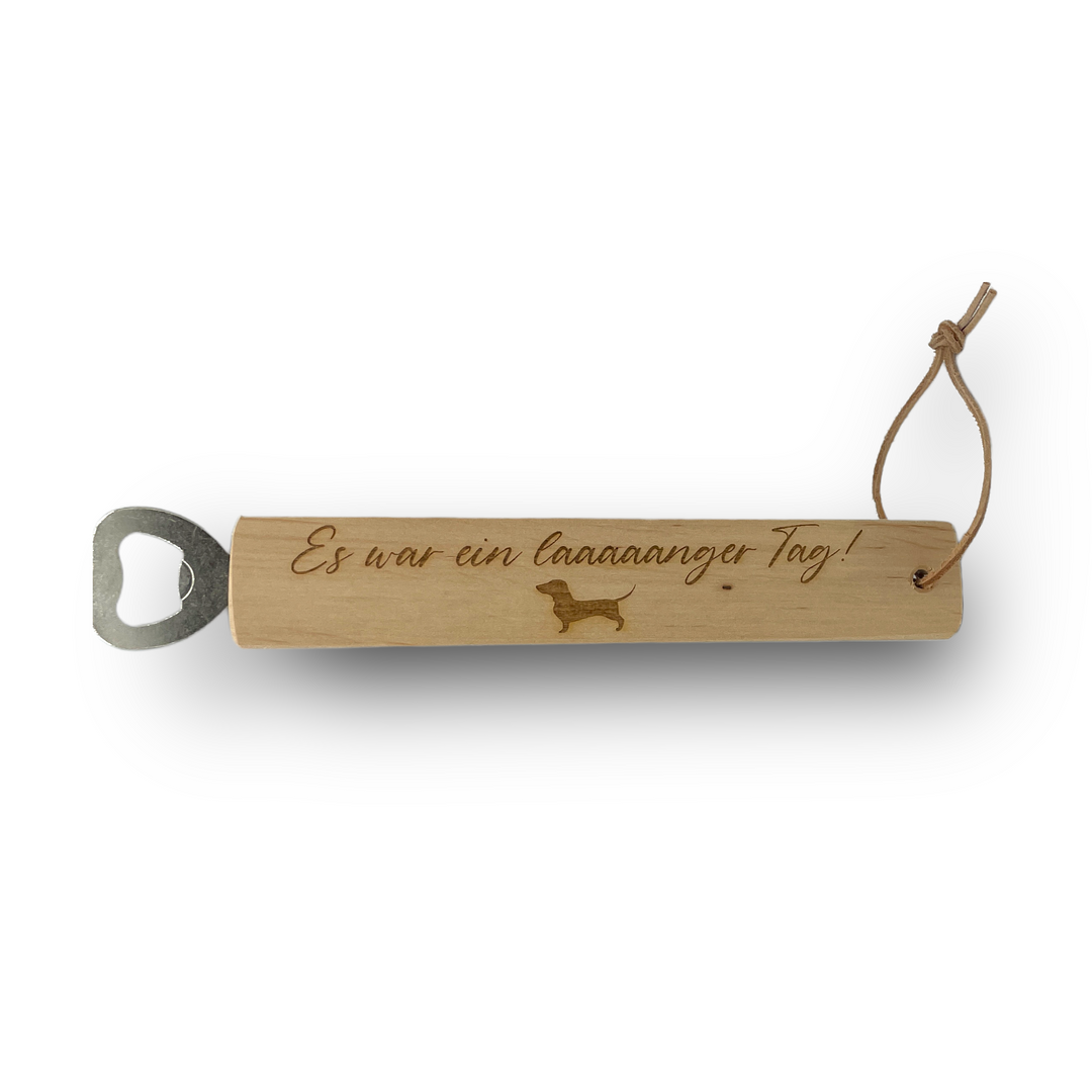 Flaschenöffner „Dackel“ aus Holz