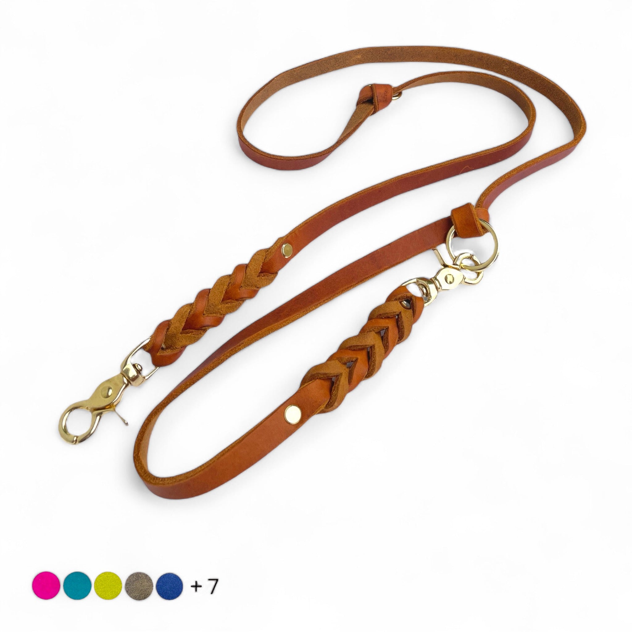 Kurze Hundeleine Aus Echtem Leder – 40,6 Cm, Für Training & Kontrolle Bei Großen Hunden