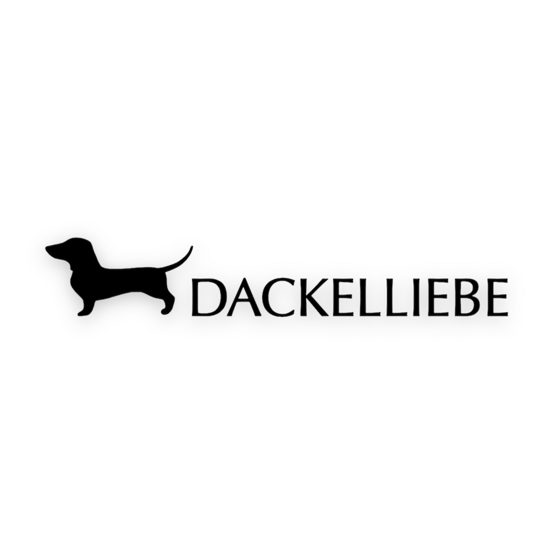 Aufkleberfolie "Dackelliebe" 2er Set - LUDI Handmade