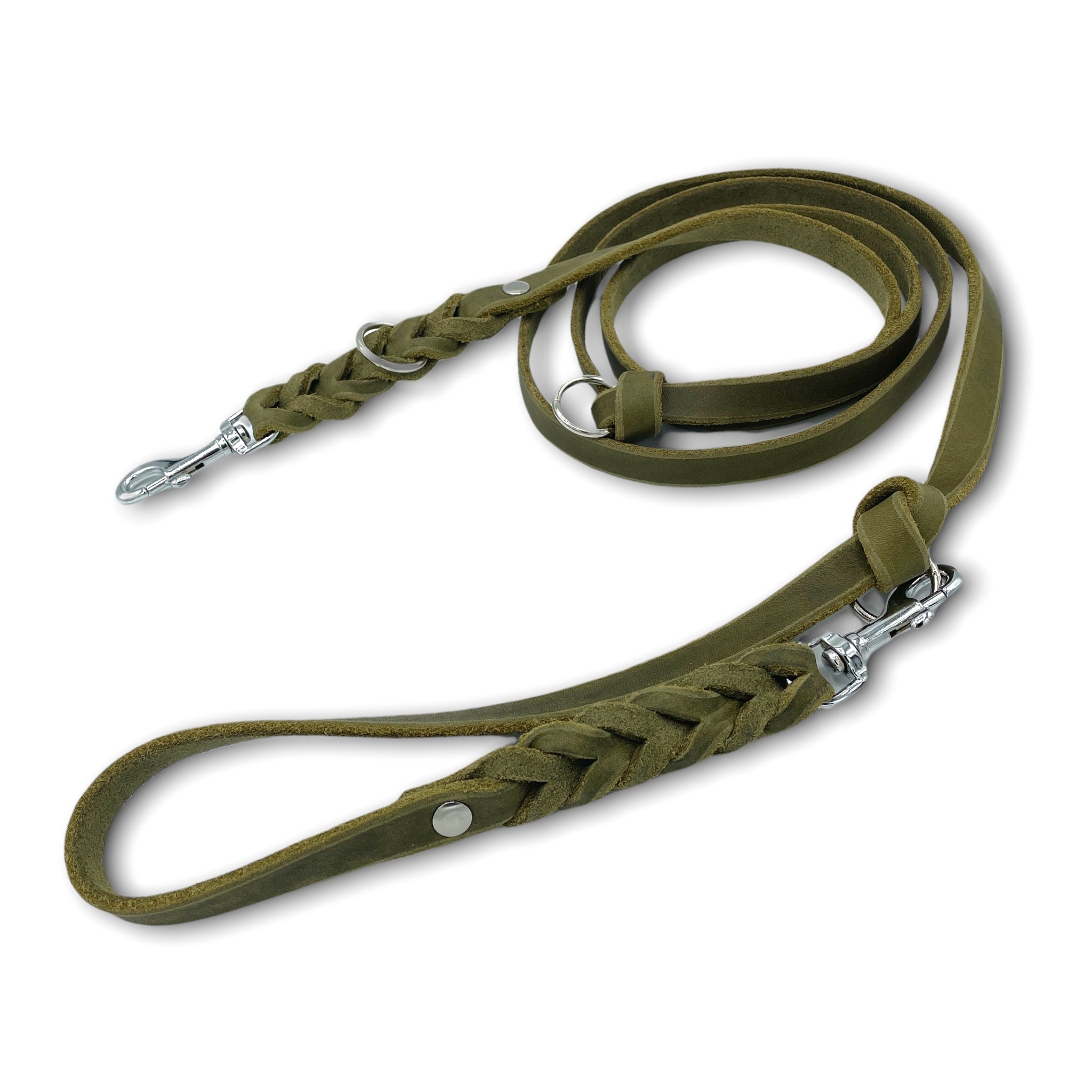 Robuste Hundeleine Aus Aluminium Mit Ledergriff – 96,5 Cm Metallleine Mit Sicherheitshaken – Stylisches Accessoire Für Deinen Hund